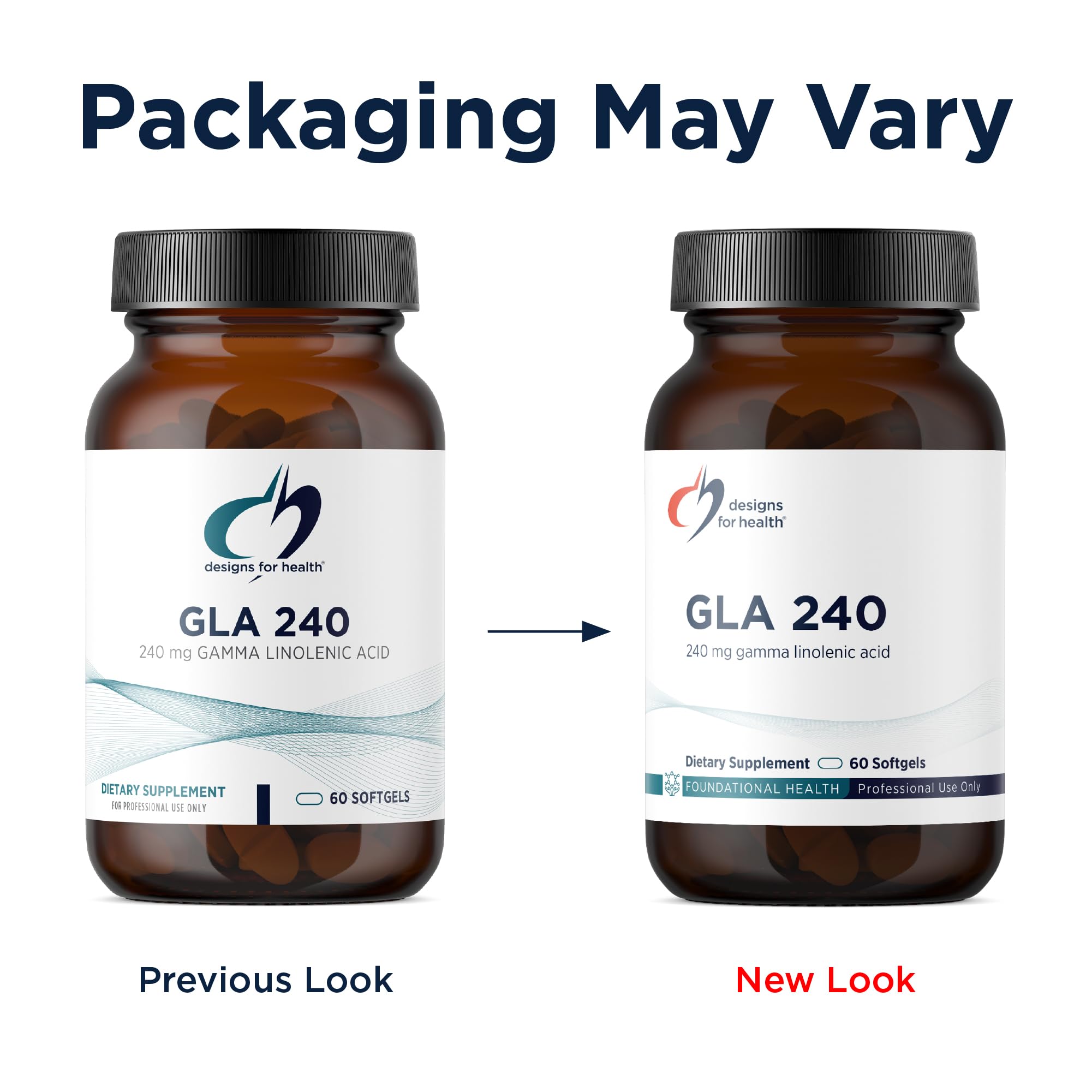 Close-up of Designs for Health GLA Softgels