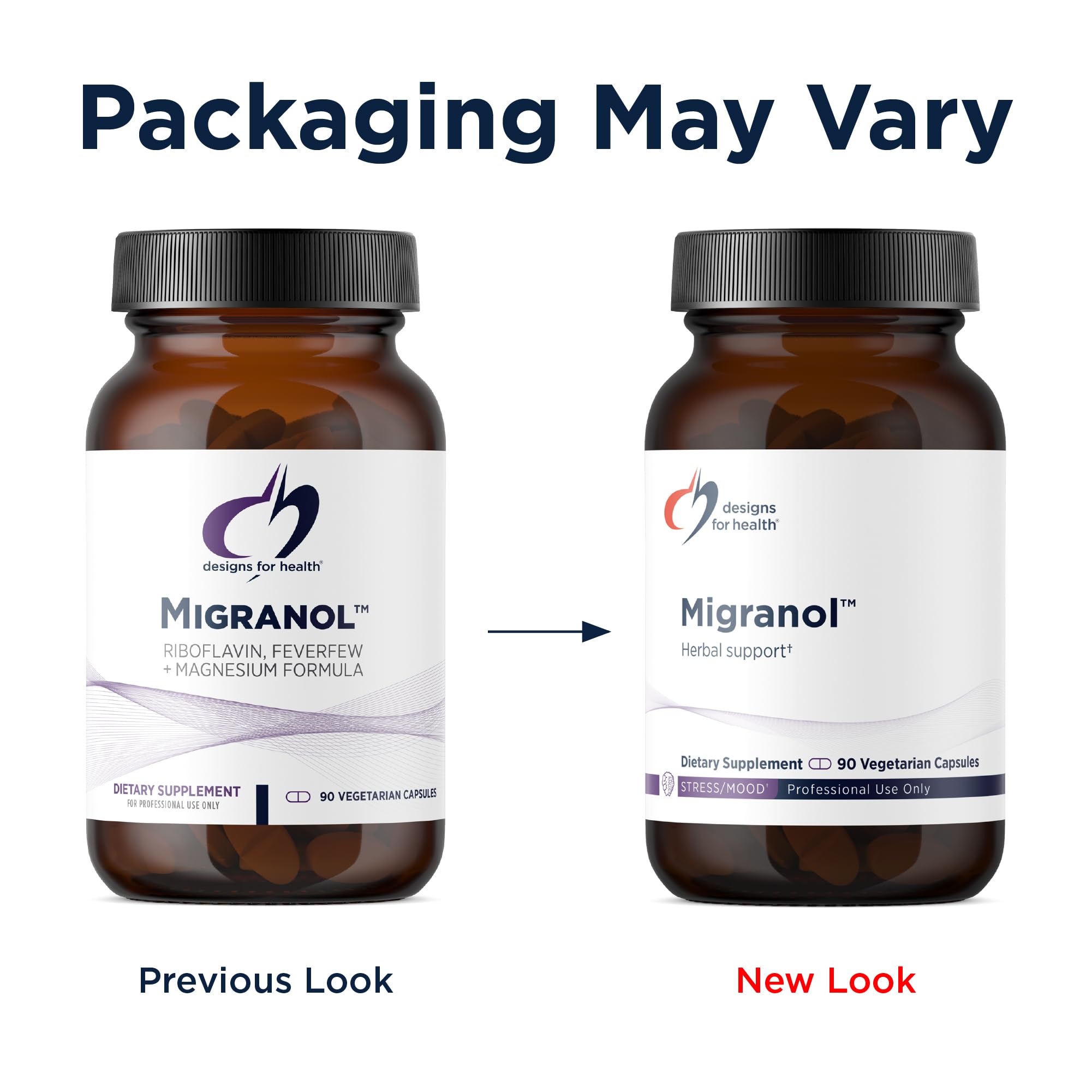 Close-up of Designs for Health Migranol Curcumin capsules
