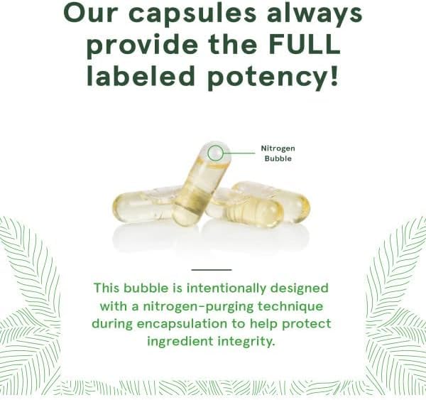 Close-up of DEVA Tributyrin Butyrate Precursor vegan capsule