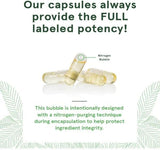 Close-up of DEVA Tributyrin Butyrate Precursor vegan capsule