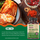 Close-up of DEVA Vegan Probiotic capsules