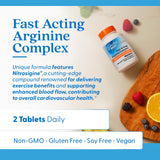 Close-up of Doctor's BEST L-Arginine Nitrosigine Complex tablets
