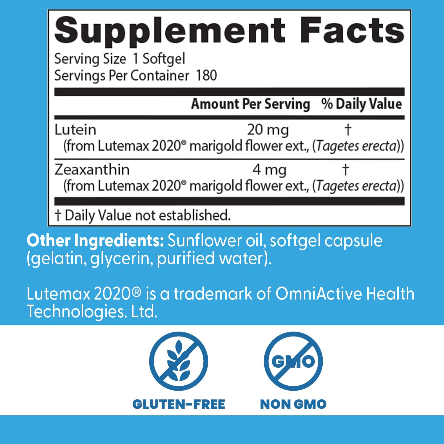 Close-up of Doctor's BEST Lutein Softgel