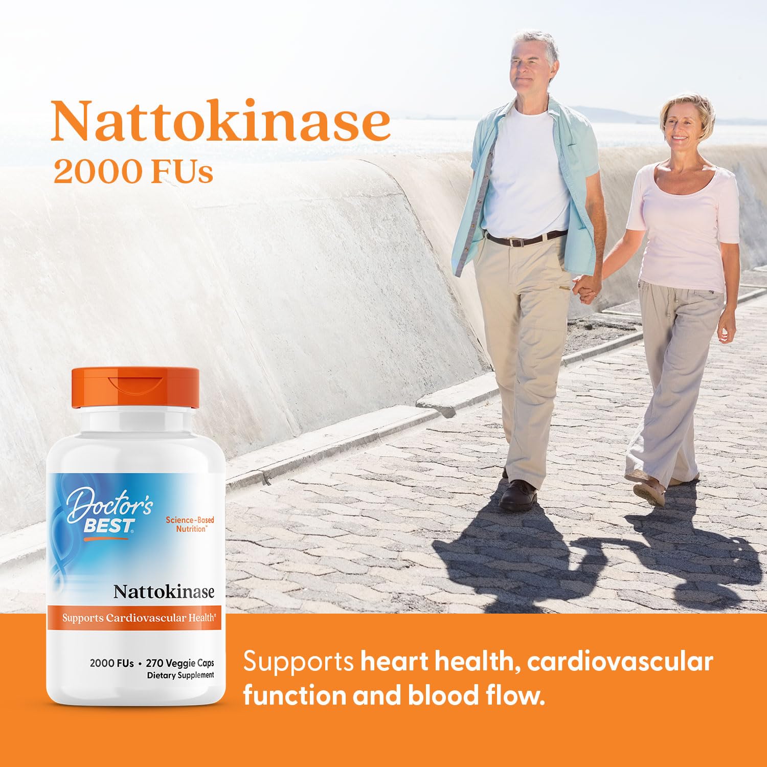 Close-up of Doctor's BEST Nattokinase Supplement capsule