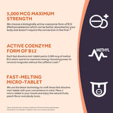 Close-up of Doctor's Recipes Methyl B12 5000 mcg tablet