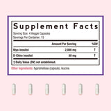 Close-up of Doctor's Recipes Myo & D-Chiro Inositol capsules