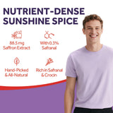 Close-up of Doctor's Recipes Saffron Extract Capsules showing details
