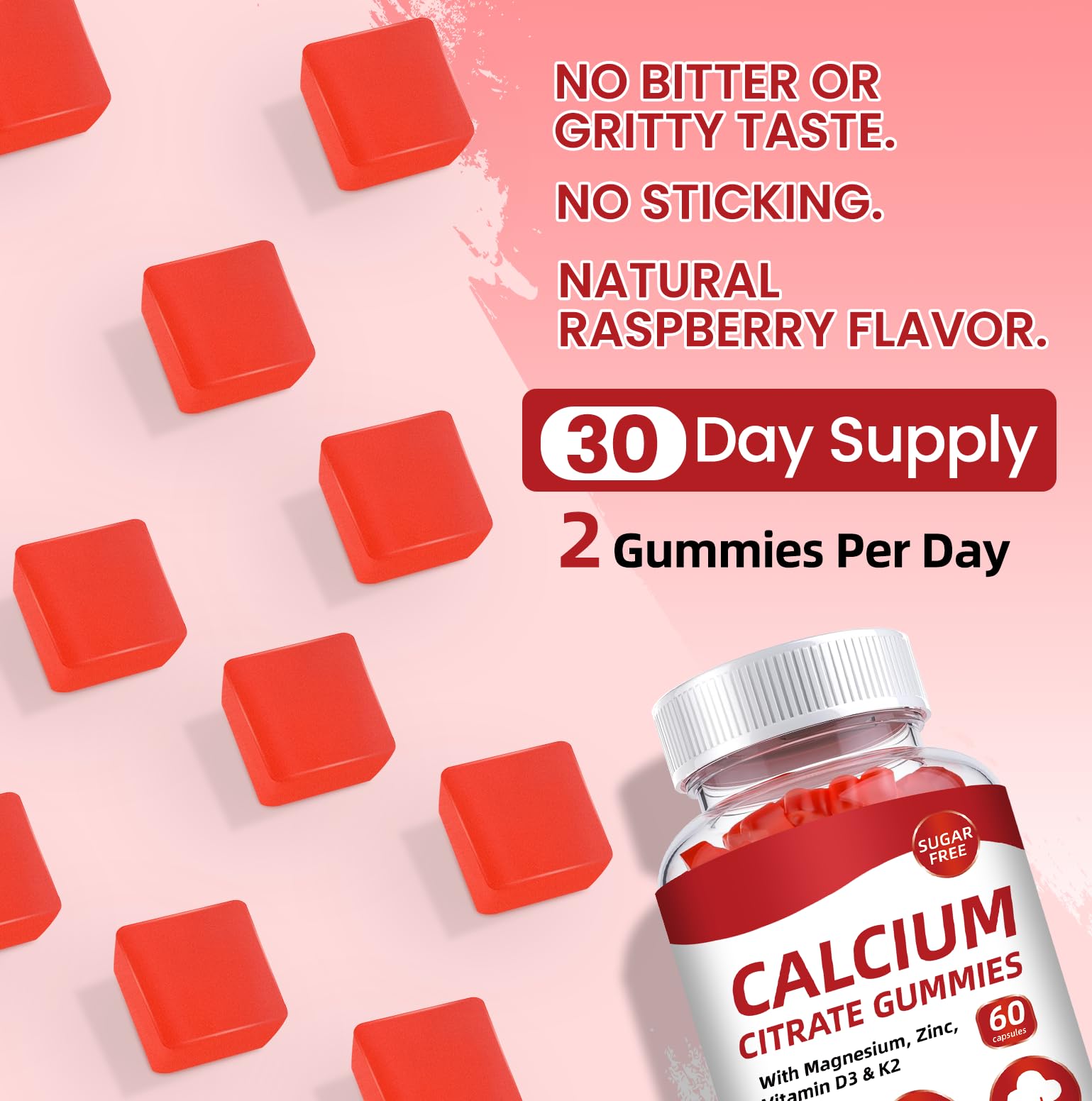 Close-up of DONYU Calcium Citrate Gummies