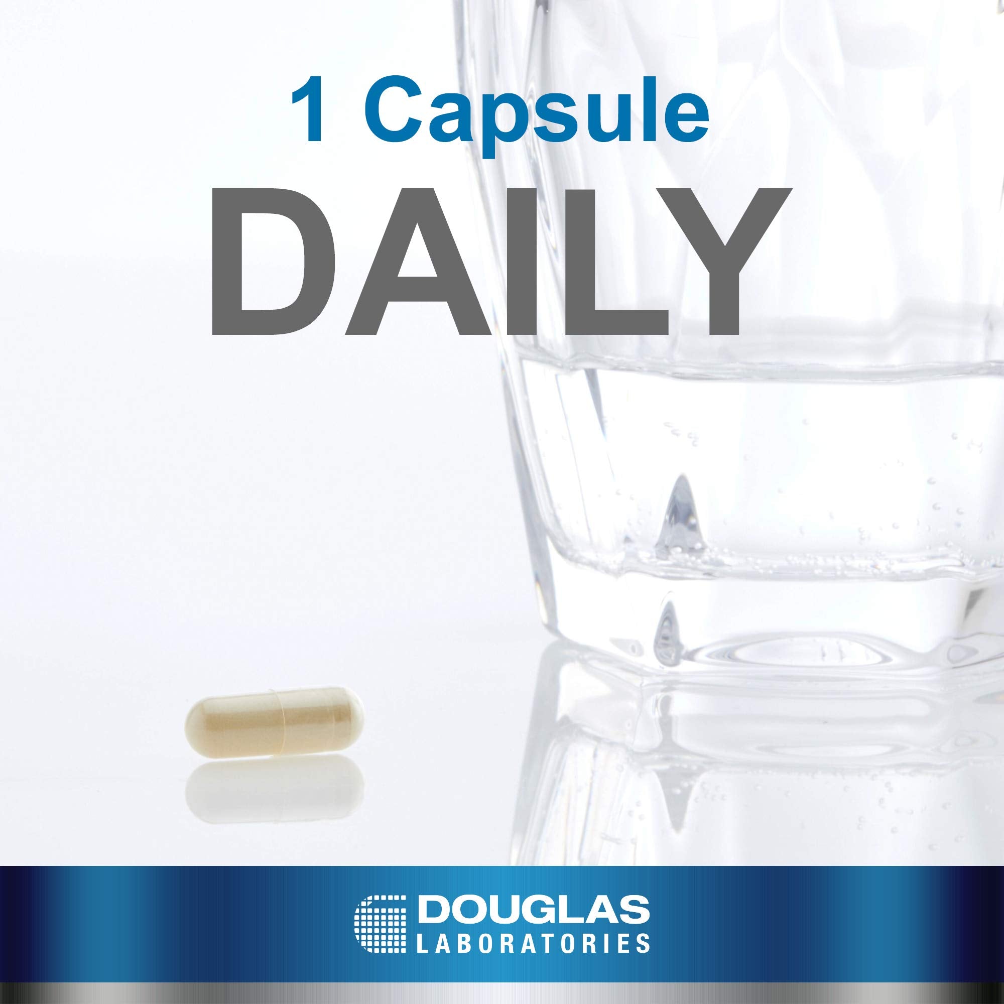 Close-up of Douglas Laboratories Milk Thistle capsules
