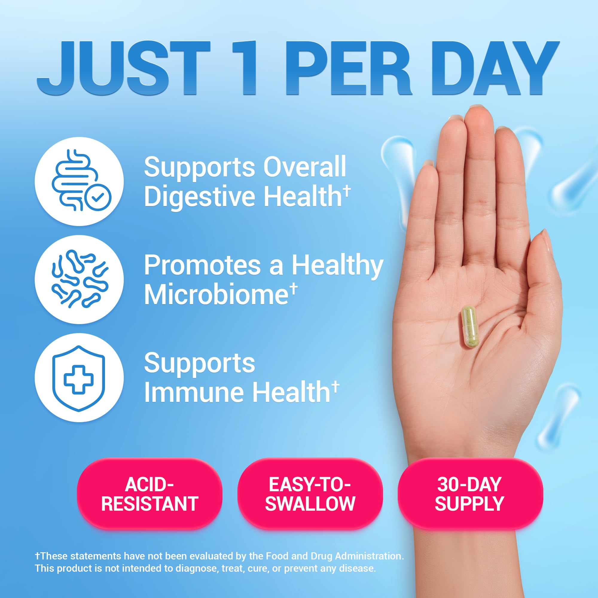 Close-up of Dr. Berg Nutritionals Probiotics capsule