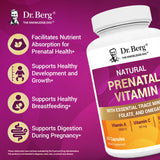 Close-up of Dr. Berg Prenatal Vitamins capsules