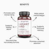 Close-up of Dr. Brighten Herbal Supplement capsules