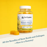 Close-up of Dr. Kellyann Collagen Plus Bone Broth Gummies showing gummies