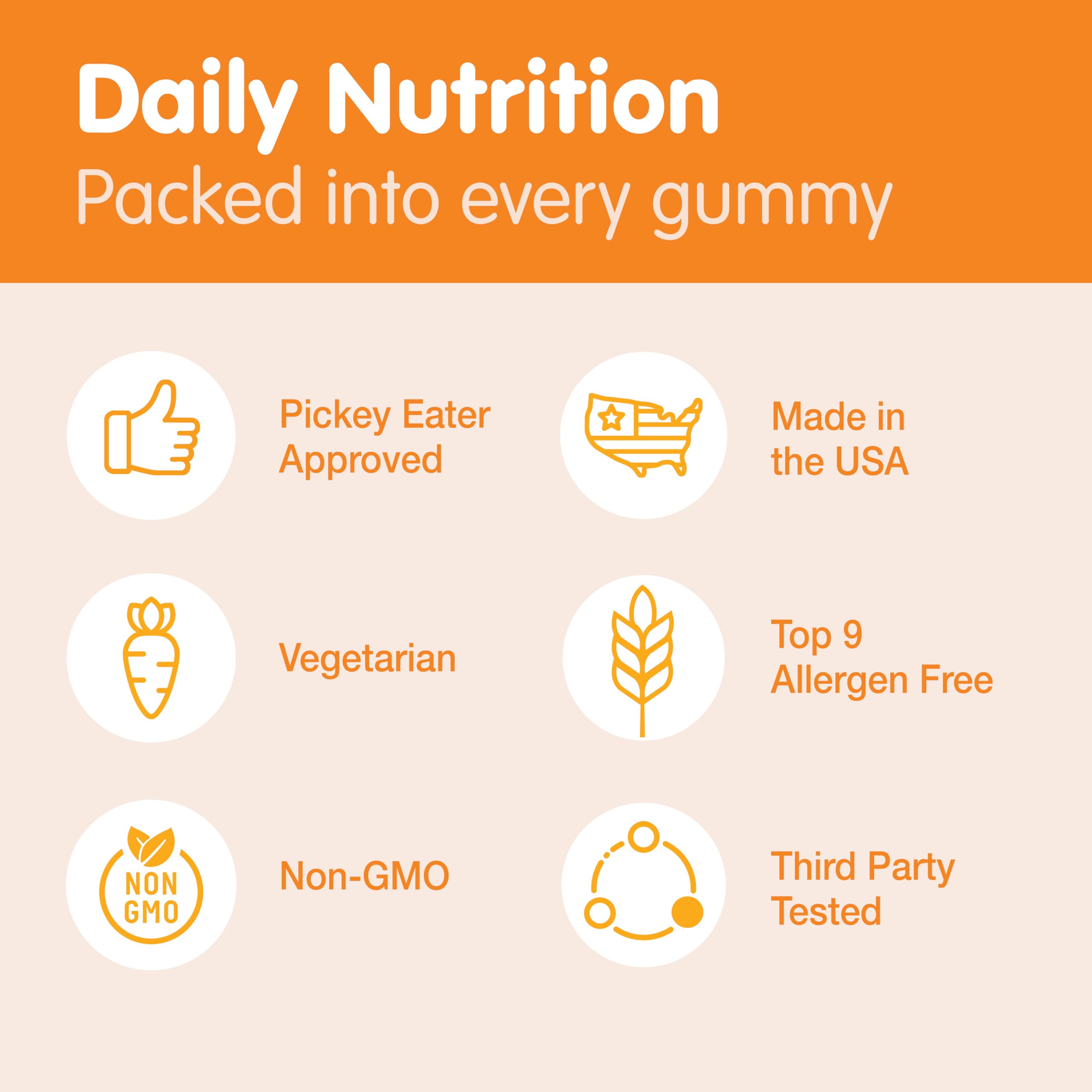 Close-up of DR. MORITZ Kids Multivitamin Gummies showing gummy texture