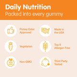 Close-up of DR. MORITZ Kids Multivitamin Gummies showing gummy texture