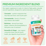 Close-up of Dr. Olivia Naturals Turmeric 5-in-1 Complex capsules