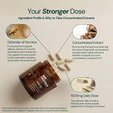 Close-up of Dr Sosnowski's Bee Propolis Capsules