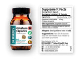 Close-up of DR WAKDE's Gokshura Capsules showing vegetarian capsules