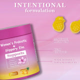 Close-up of Dyale Feminine Balance Gummies showing gummies in a bowl