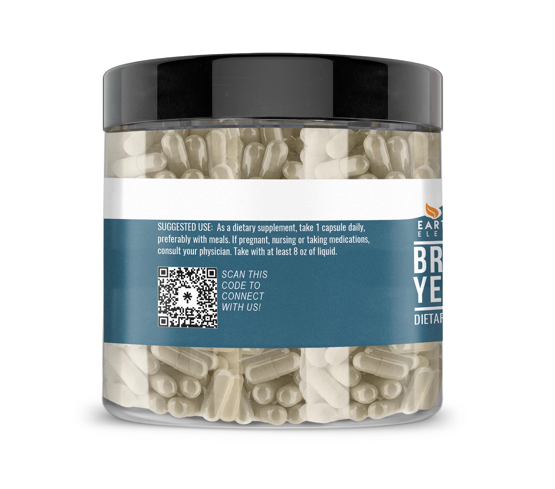 Close-up of Earthborn Elements Brewer's Yeast Capsules