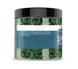 Close-up of Earthborn Elements Spirulina Capsules