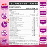 Close-up of Edmmyliy Vitamin B Complex Gummies showing peach flavour