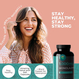 Close-up of Eleva Nutrition Monolaurin Capsules