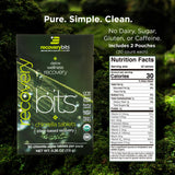 Close-up of ENERGYBITS Spirulina tablet