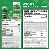 Close-up of EnvyCure Chlorophyll Gummies showing texture