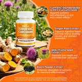 Close-up of EnvyCure Turmeric Curcumin Softgels capsules