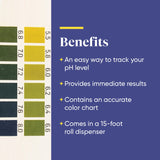 Close-up of Enzymedica pH Strips showing colour chart