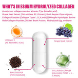 Close-up of ESUNM Collagen Peptide Capsules showing capsule details