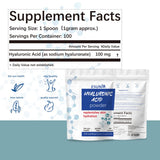 Close-up of ESUNM Hyaluronic Acid Powder texture