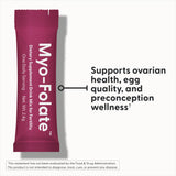 Close-up of Fairhaven Health Myo-Folate Powder stick pack