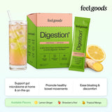Close-up of Feel Goods Lemon Ginger stick pack