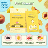 Close-up of Feel Goods Peach Lemonade stick pack