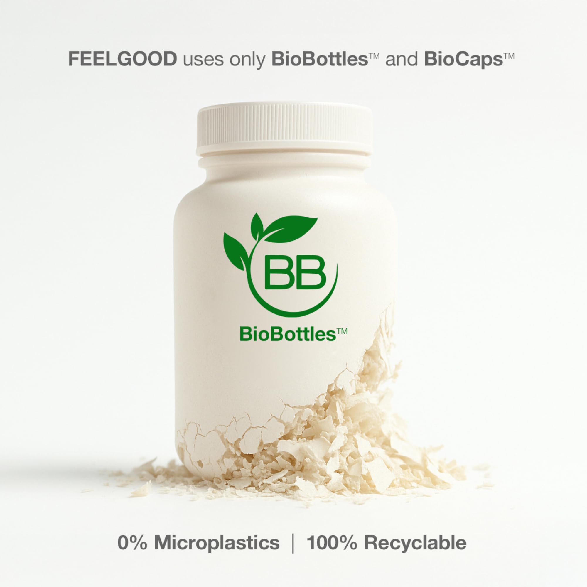 Close-up of FeelGood Superfoods NAD+ Precursor Capsules