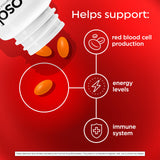 Close-up of Feosol Complete Iron Supplement caplet