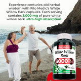 Close-up of FITO MEDIC'S White Willow Bark capsules