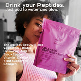 Close-up of Flip My Life Collagen Peptides + Biotin ingredients