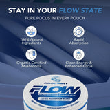 Close-up of Flow Pouches showing the mint flavour