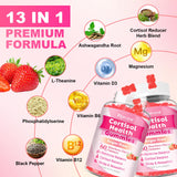Close-up of Flyrocer Cortisol Supplements gummies