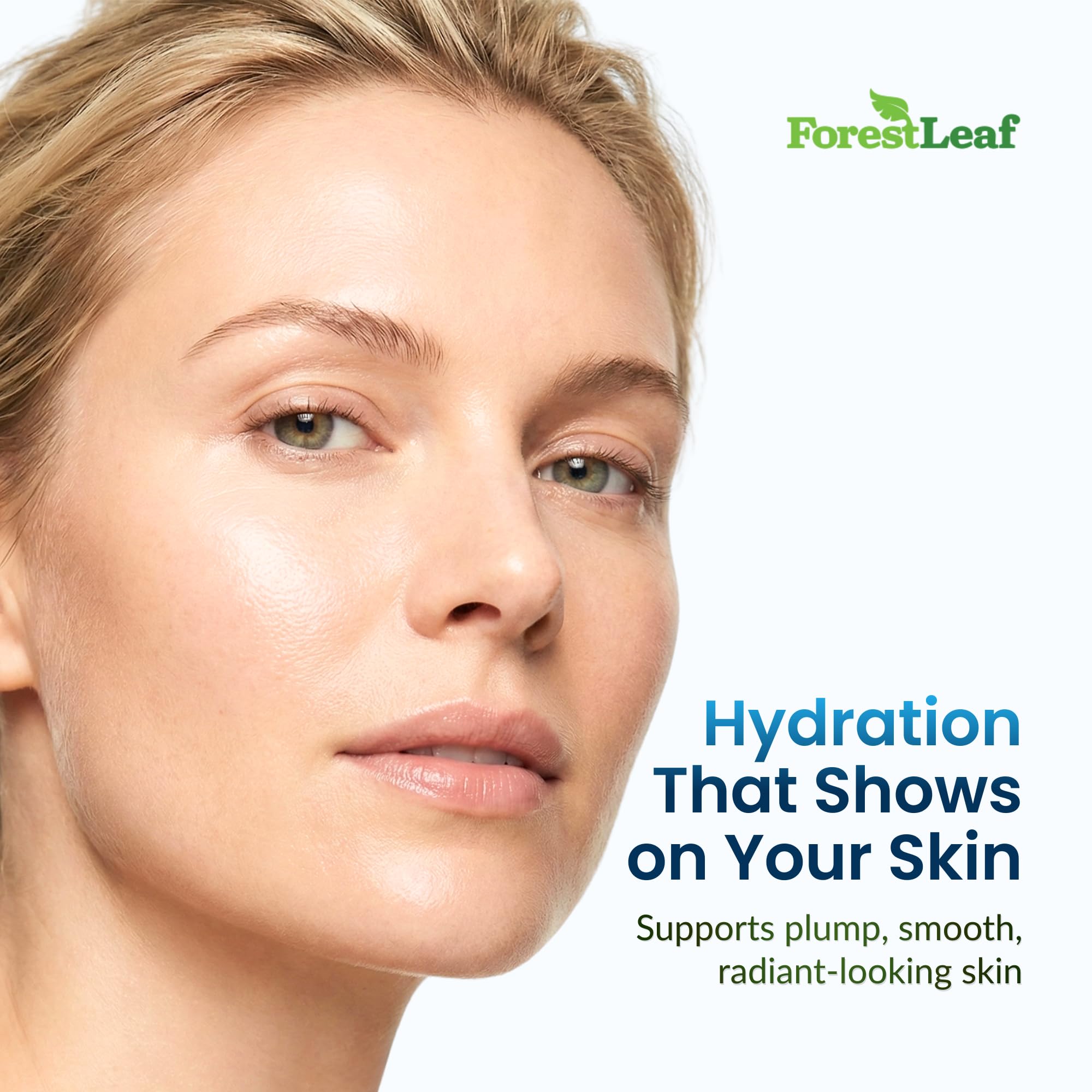 Close-up of ForestLeaf Hyaluronic Acid Capsules