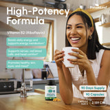 Close-up of ForestLeaf Vitamin B2 Riboflavin 400mg capsule