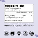 Close-up of ForestVibe Tributyrin Supplement capsules