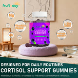 Close-up of Fruitoday Cortisol Support Gummies showing texture