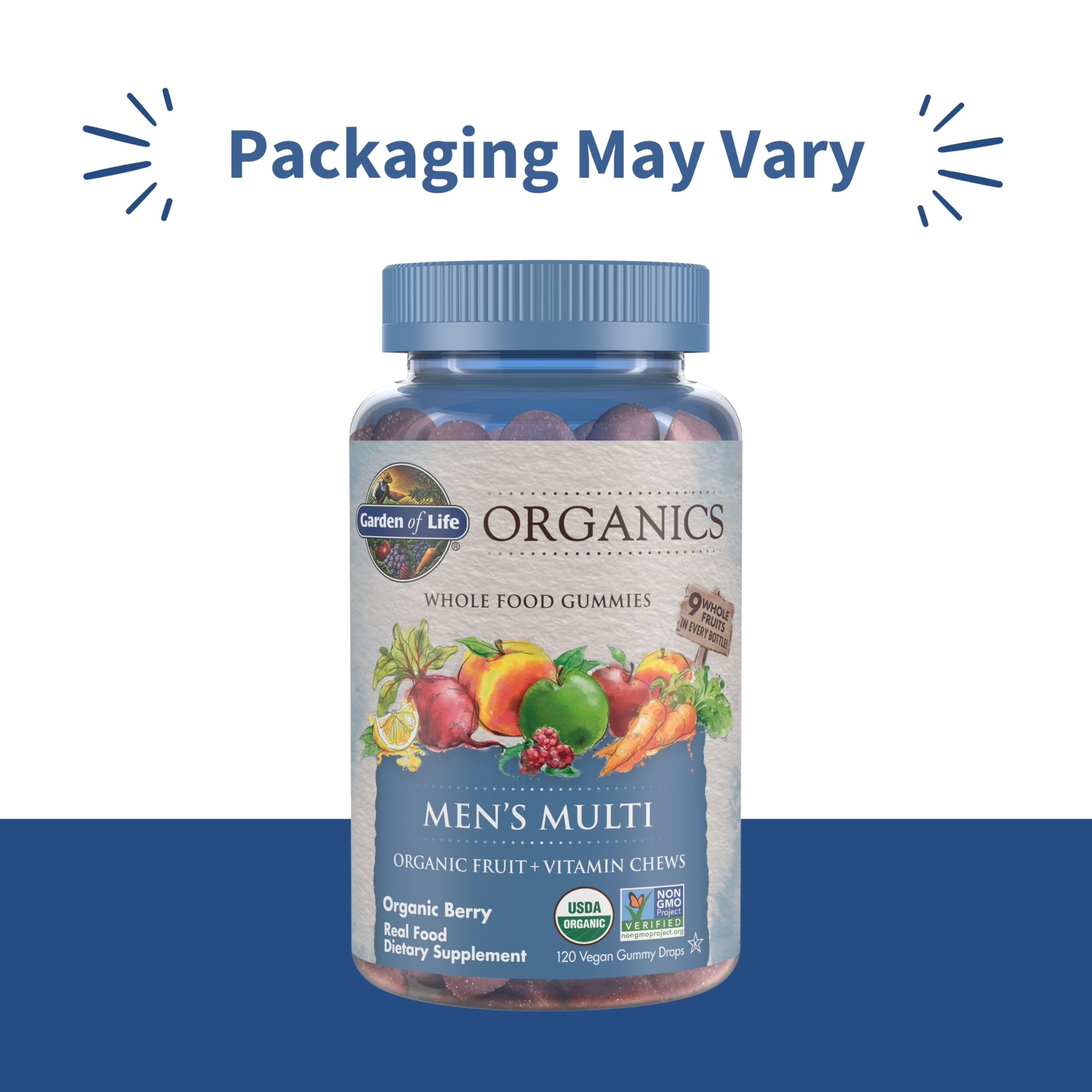 Close-up of Garden of Life Men's Gummy Vitamins gummy texture