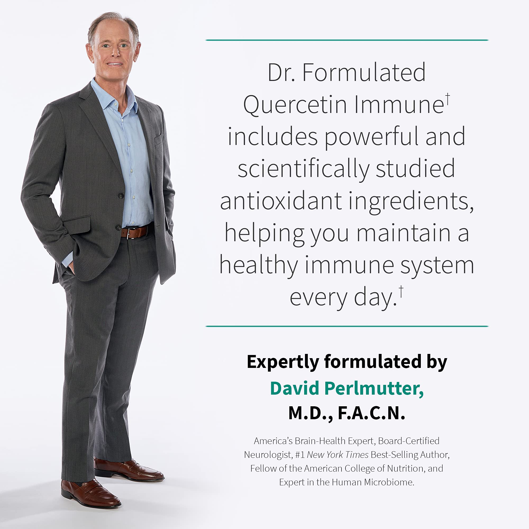Close-up of Garden of Life Quercetin daily wellness tablet
