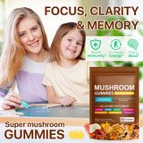 Close-up of Generic Mushroom Blend Gummies showing raspberry flavour