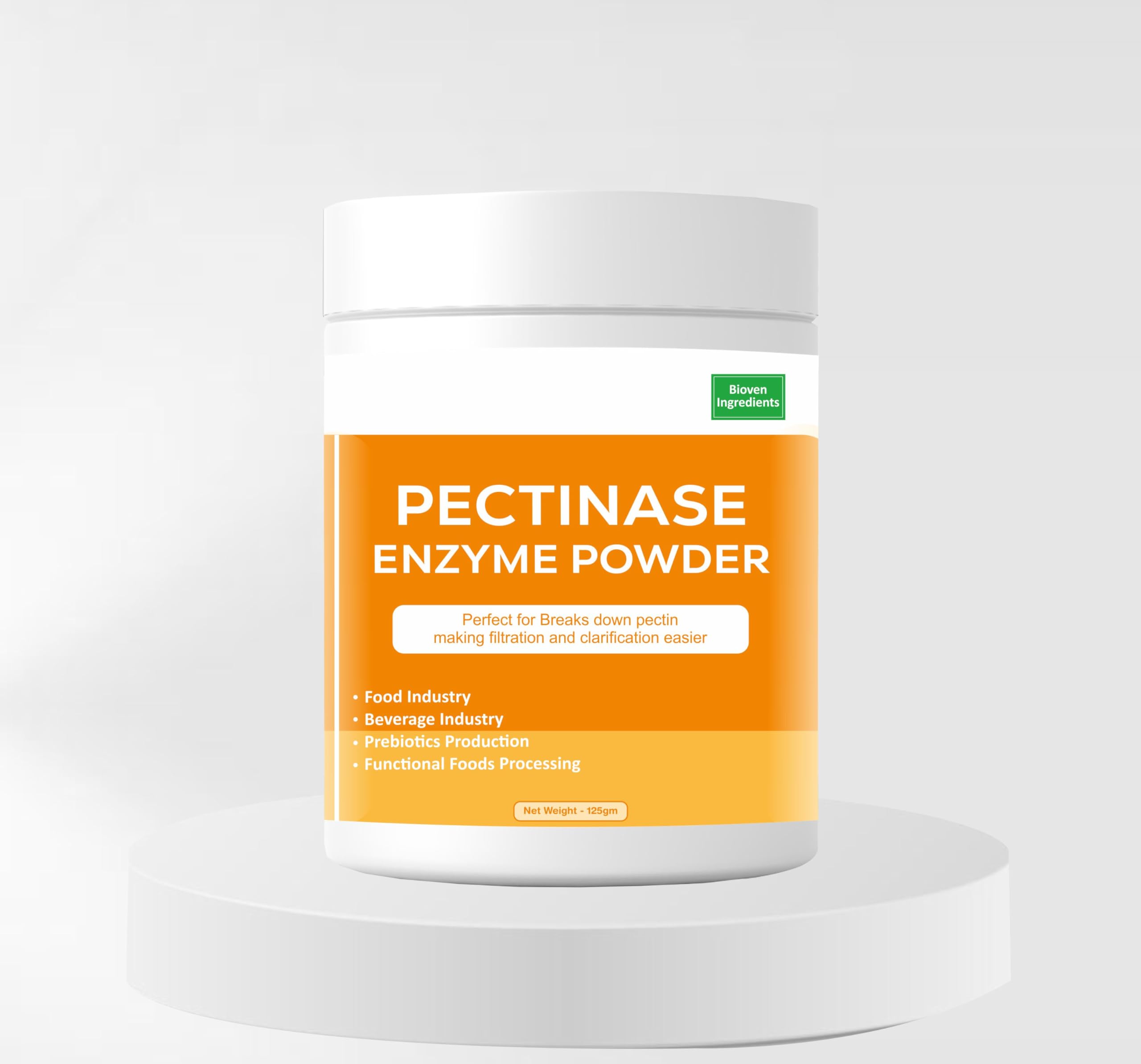 Close-up of Generic Pectinase Enzyme powder